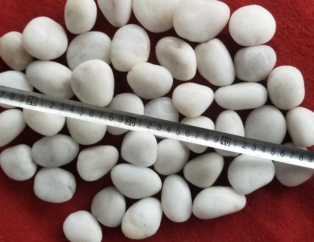 polar white pebbles