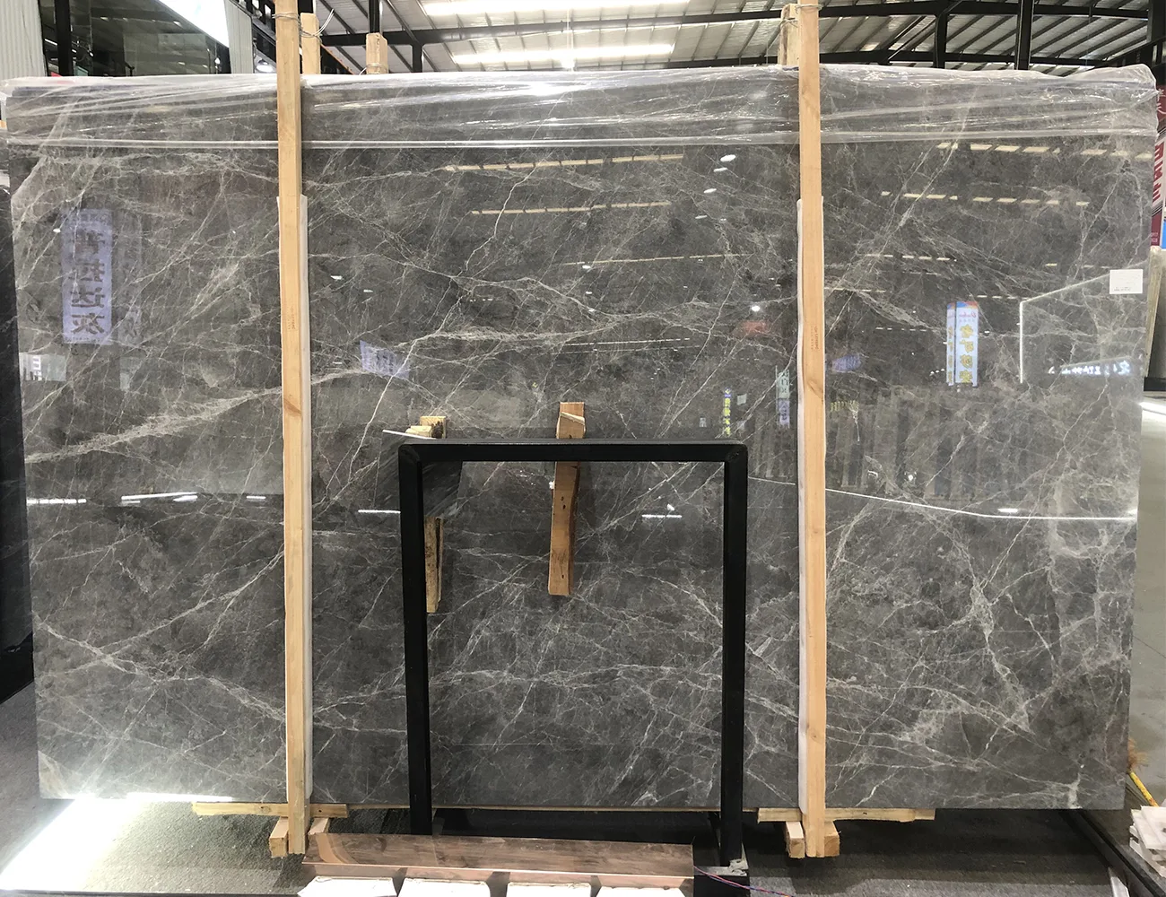 grey emperador marble slab