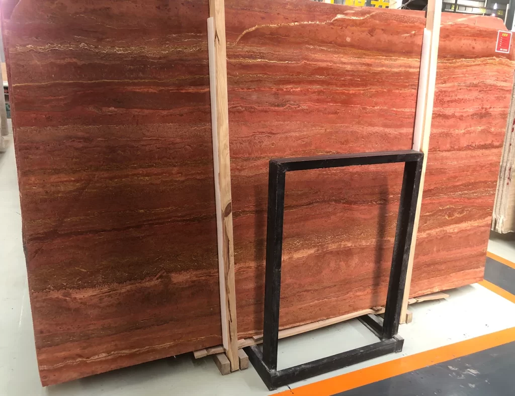 red travertine stone