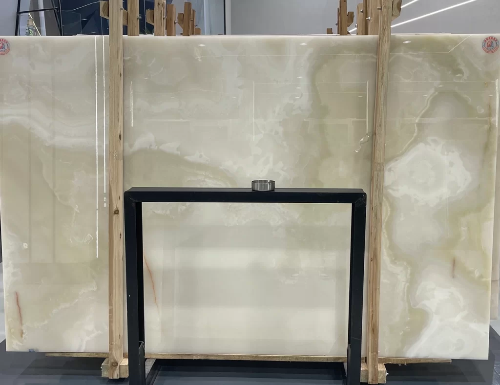 white onyx slabs