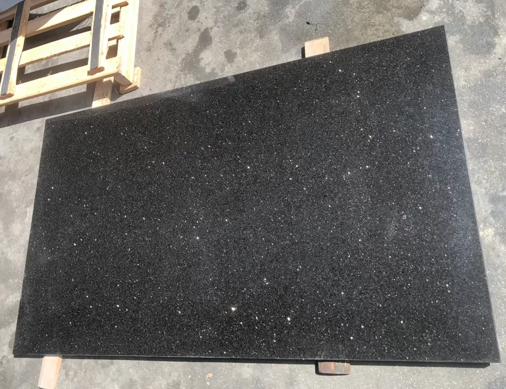 granite tiles galaxy black