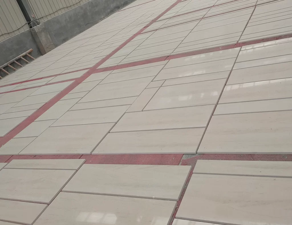 beige limestone tile