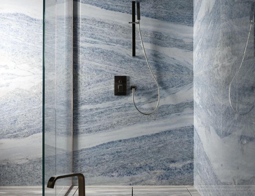 blue celeste marble tile