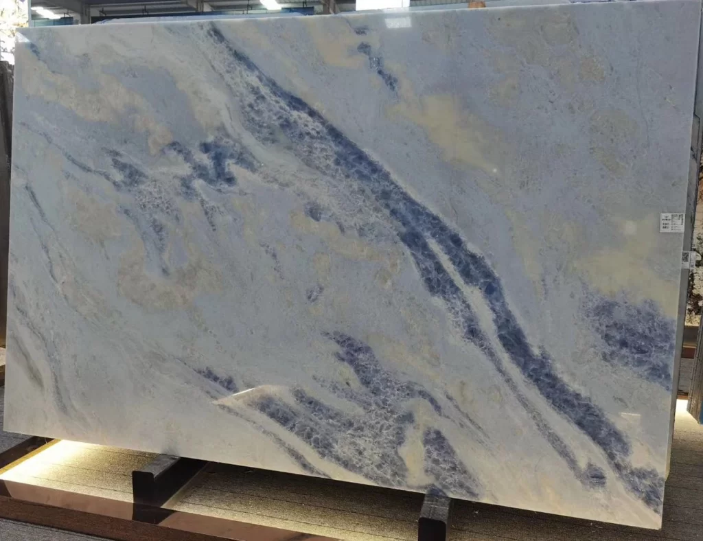 blue crystal marble