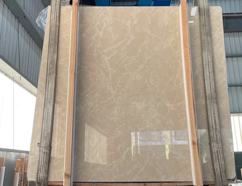 burdur beige marble slab