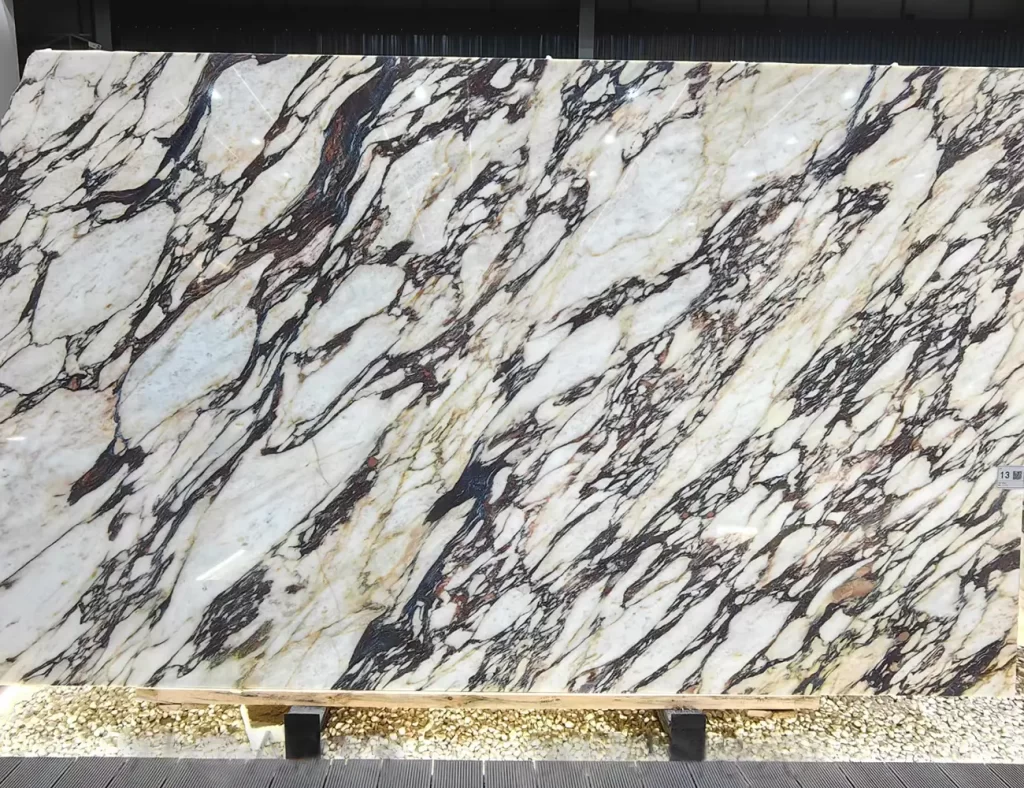 calacatta viola marble slab