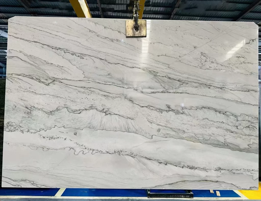 opus white quartzite countertops