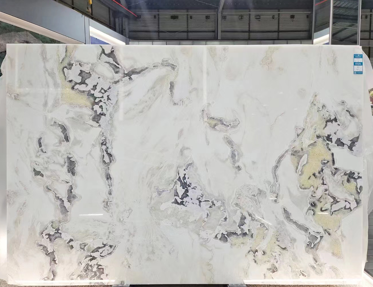 oyster white marble slab