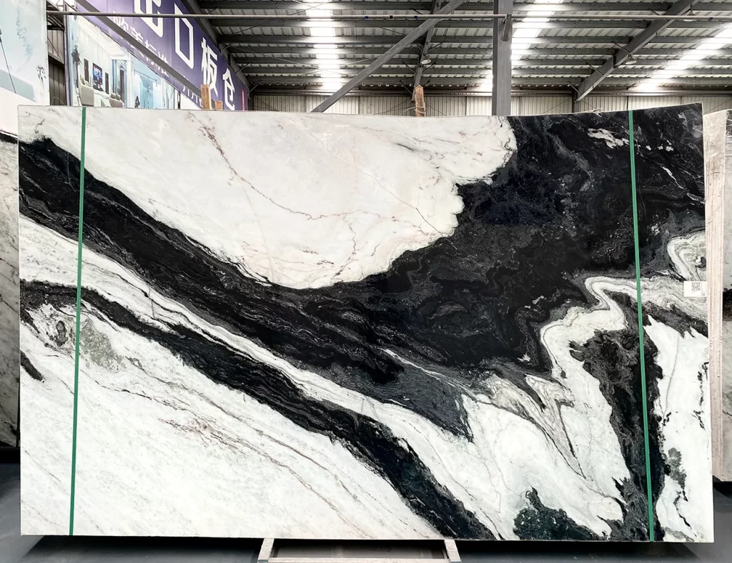 panda white marble slab