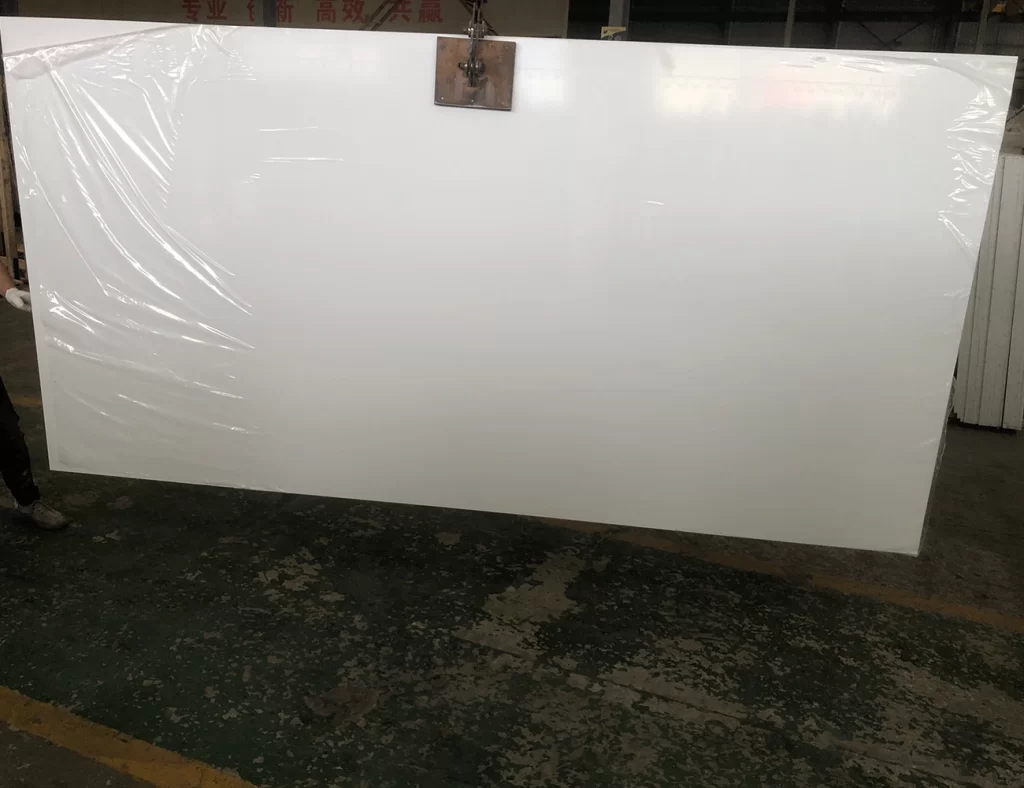 slab of white quartz