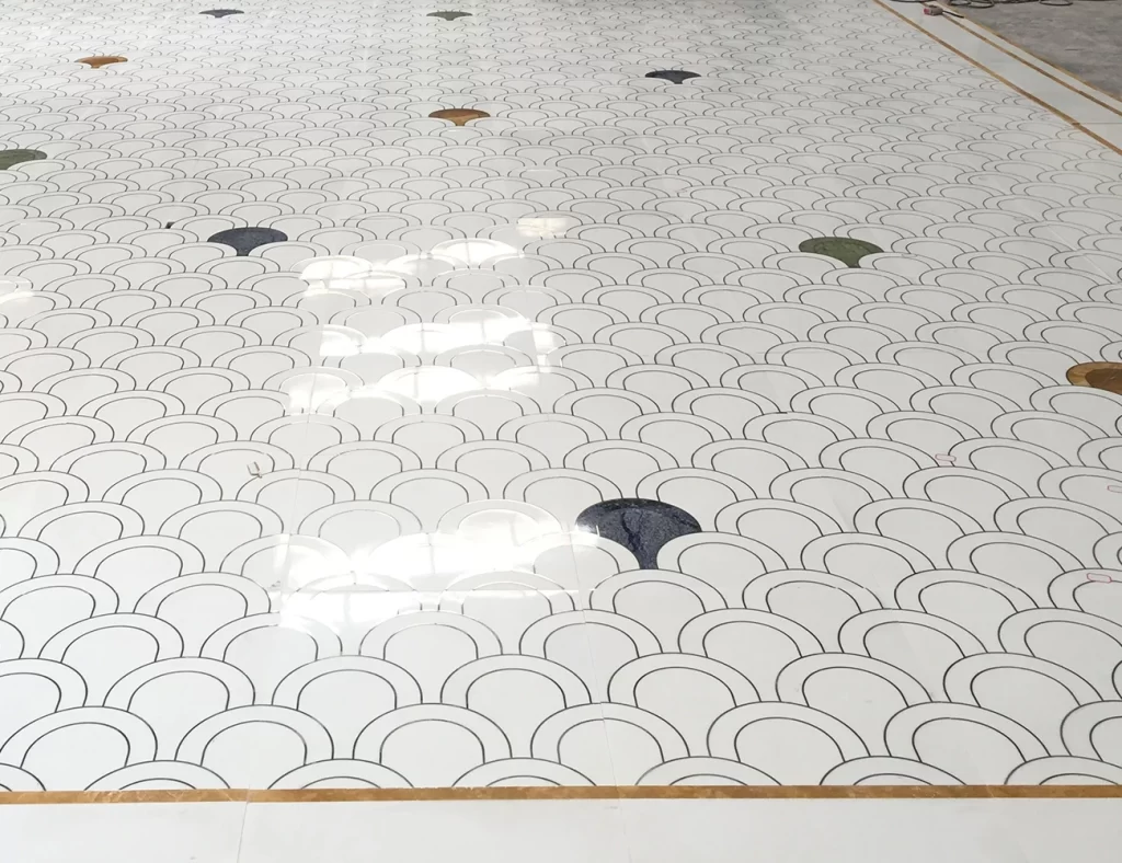 inlay marble flooring