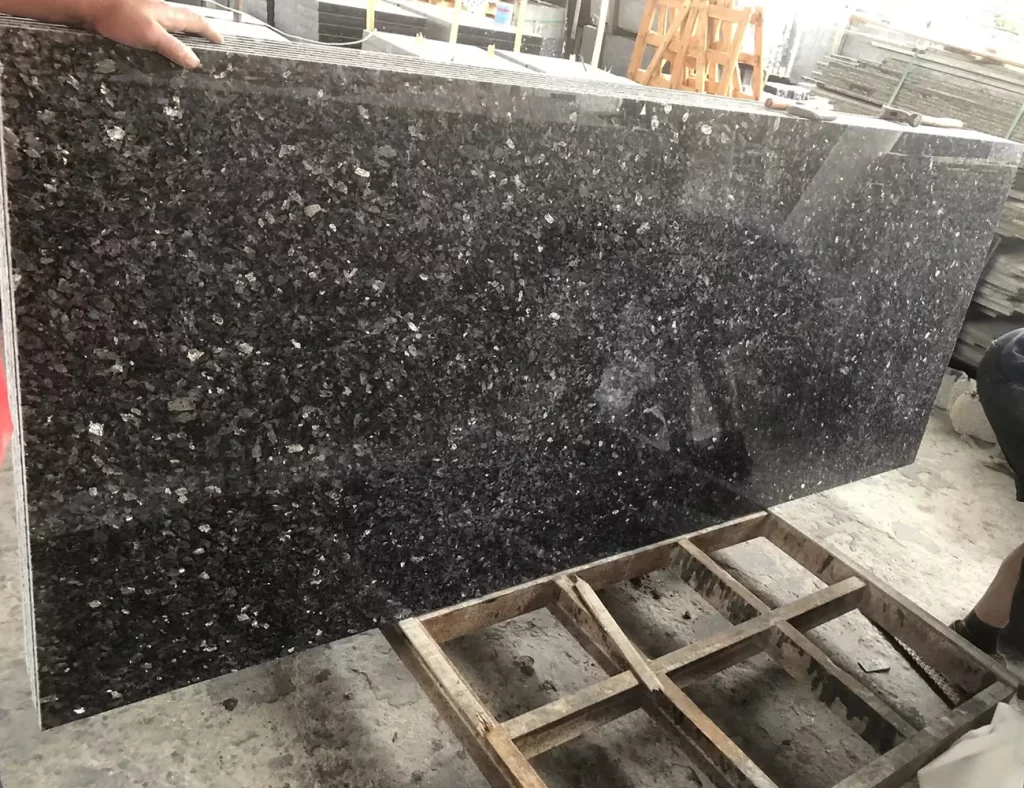 silver pearl honed granite