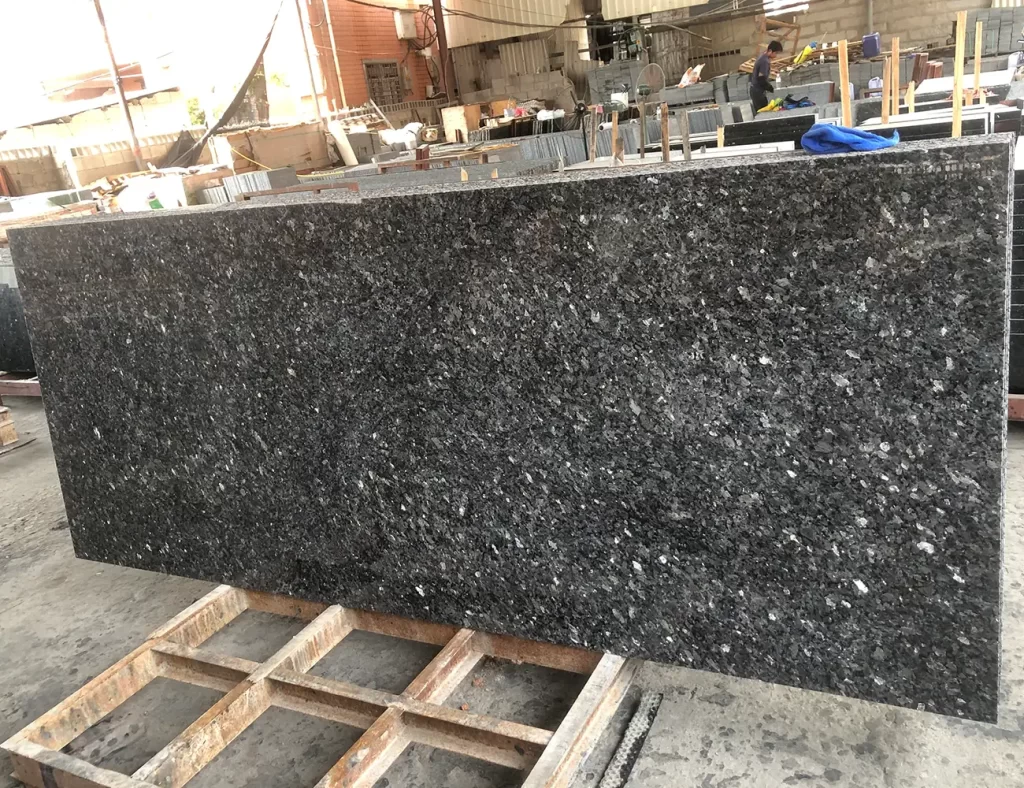 silver pearl leather granite