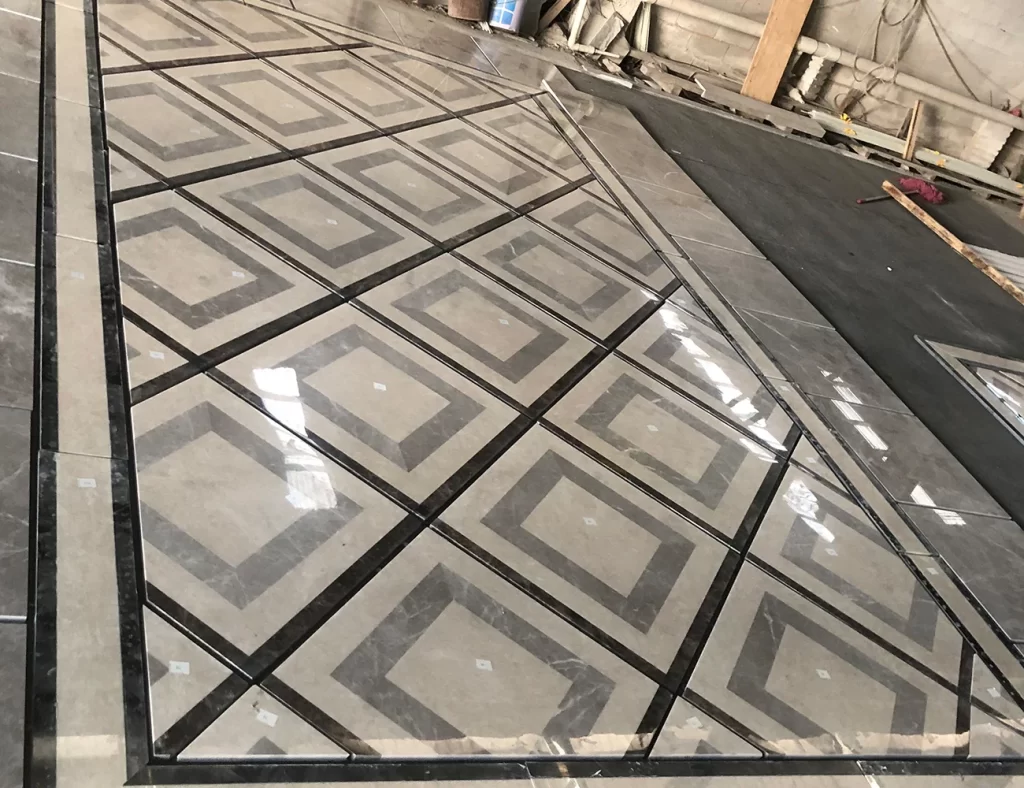 waterjet marble mosaic tile