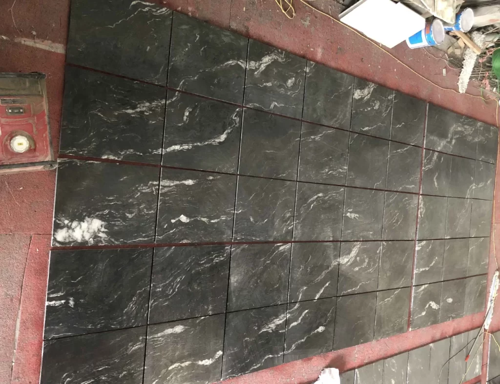 black cosmic leather granite