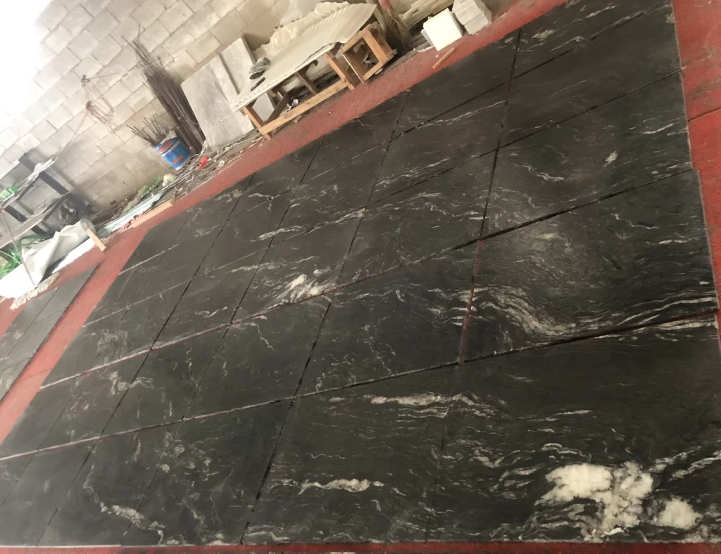 cosmic black granite kitchen