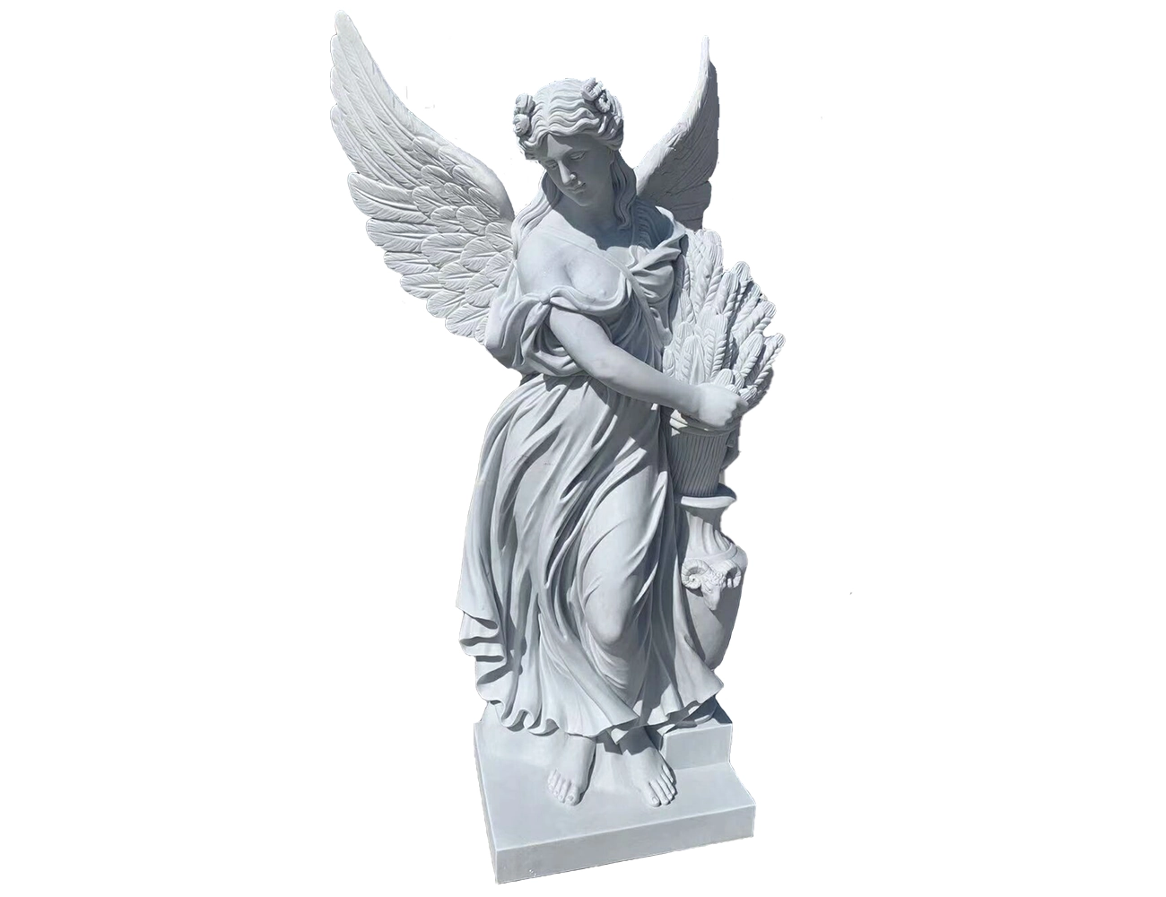 marble angel sculpture