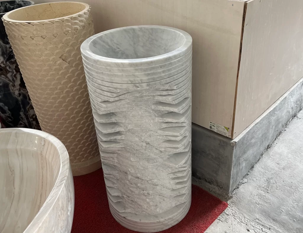 marble pedestal basin