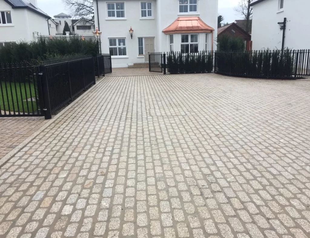 beige cobblestone