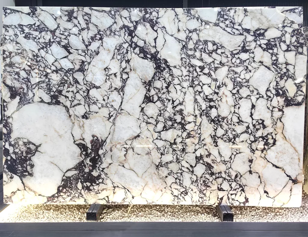 calacatta viola marble slab