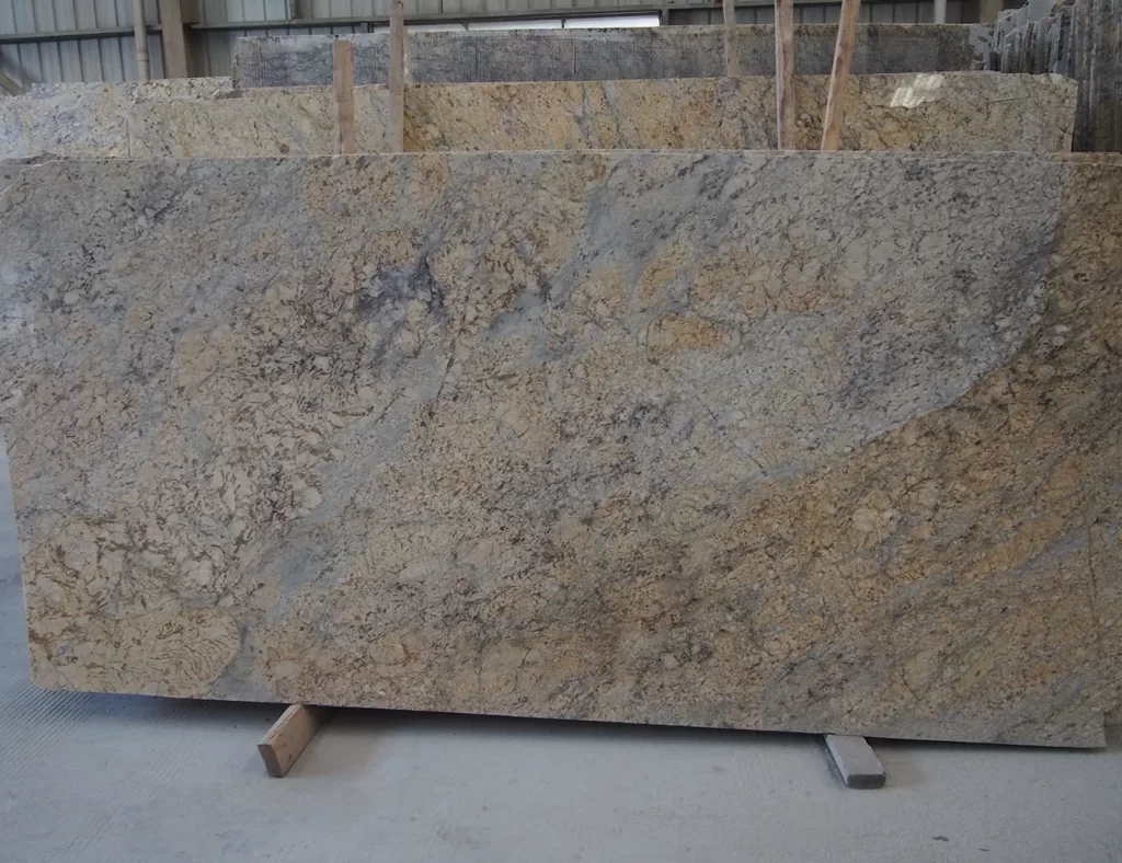 yellow crystal granite