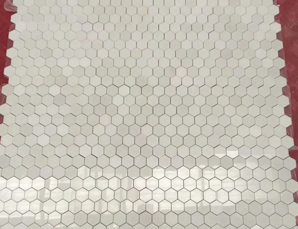 marble hexagon mosaic