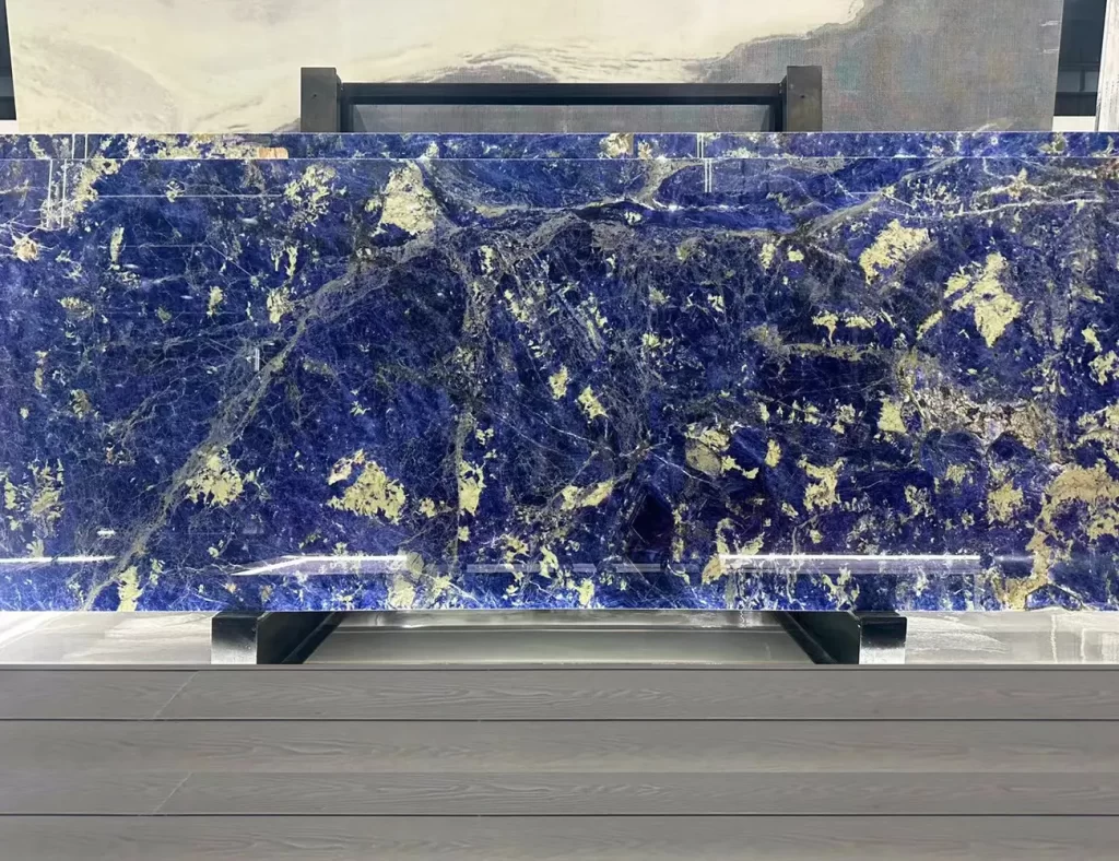 polished blue sodalite