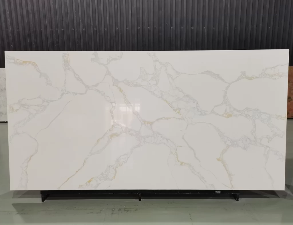 quartz slab white