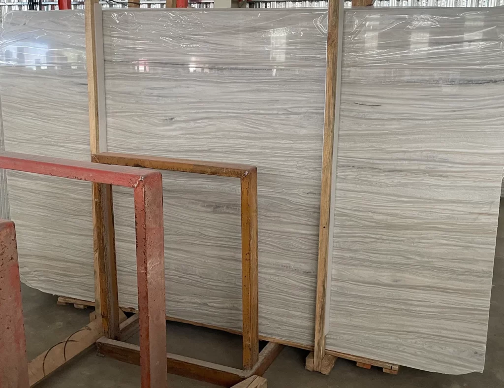 semi white marble