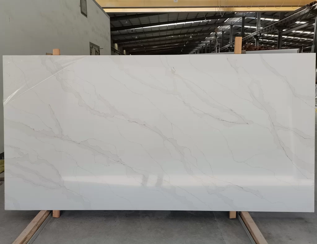 statuario quartz slab